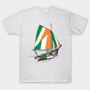 Ireland Standing with Ireland Ship - Sailor Team of Ireland Pride (St Patrick Day) T-Shirt